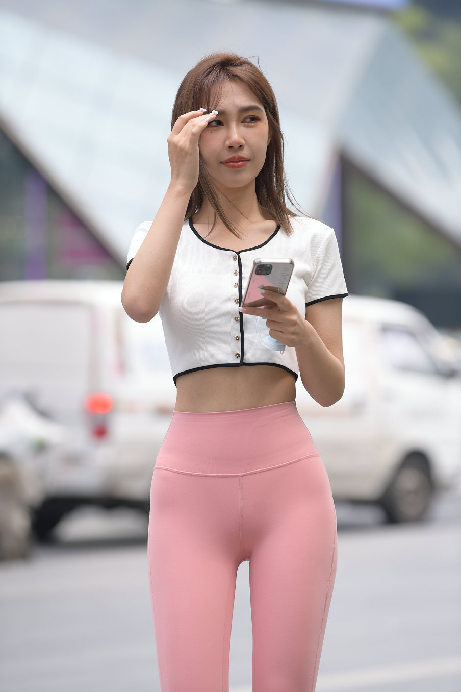 图片[2]-街拍粉色瑜伽裤女孩J2900 645P1V-20.7GB-探姐姐