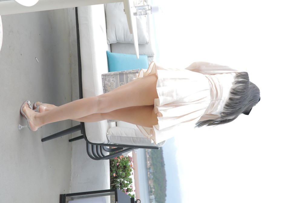 图片[3]-戴黑色蝴蝶结的长发女孩【369P】00027-探姐姐